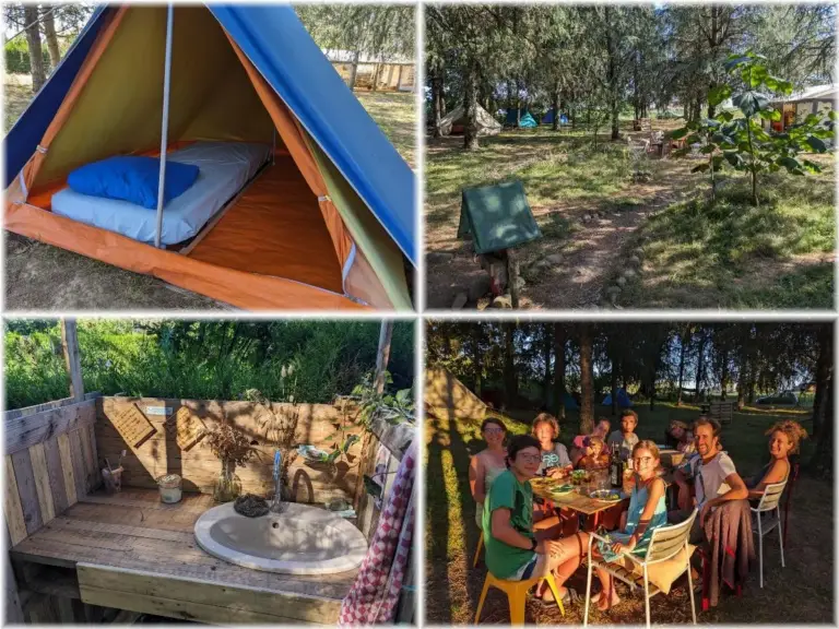 Séjour en camping nature avec tente et repas